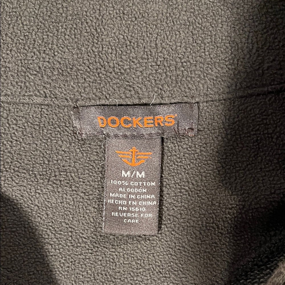 Dockers Men's Quarter-Zip Ribbed Sweater - Brown - Picture 2 of 5